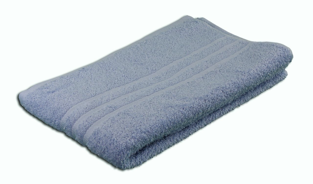 Gözze - Elegant Bath Towel, Sylt, 100% Cotton, Heavy Weight (440 g/m²), 70 x 140 cm - Dove Blue