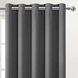 DWCN Blackout Curtains 66 x 90 Inches Thermal Insulated Eyelet 2 Panels Dark view 2