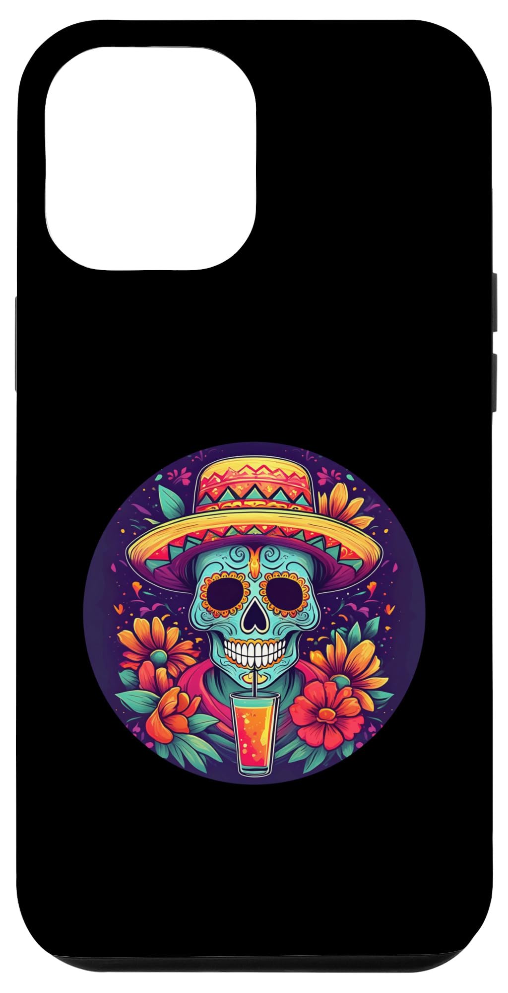 iPhone 15 Plus 5 de Mayo Party Drinko de Mayo Sugar skull Drink Case