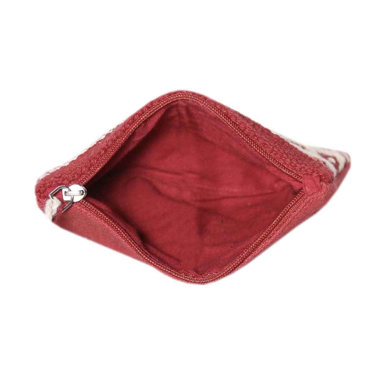 diwaah women's handcrafted red coin bag (dwh000001374)