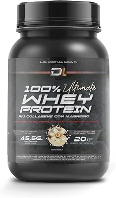 Whey Protein | Proteina in polvere con Collagene, Magnesio e Amminoacidi | Aumenta la massa muscolare | Supporta lo sviluppo e il recupero muscolare | Proteina facile da digerire | 1kg (Vaniglia)
