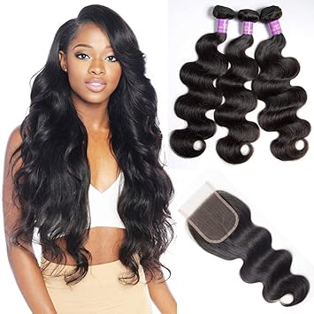 Amazon Com Star Show 9a Brazilian Hair Body Wave Bundles With
