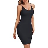 Ysabeloom Shapewear Dress Slips for Women Under Dress Shapewear Tummy Control Full Slip V Neck Seamless Body Shaper
