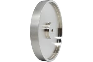 GYTYCATAH CBN Grinding Wheel, Dia 8" x 1" Wide with 1/2" Arbor, Diamond Grinding Wheel for Sharpening High Speed Steel, Grit #600