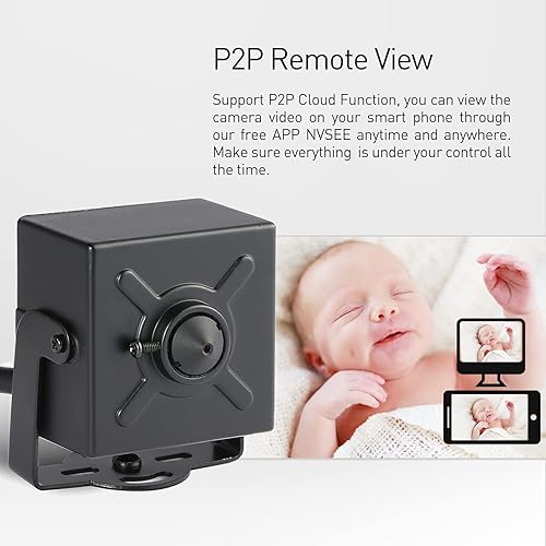 Revotech HD 3MP Mini Security POE IP Camera, mm Pinhole Small