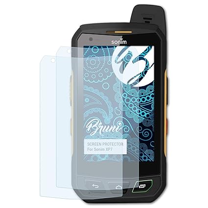 Bruni Schutzfolie für Sonim XP7 Folie, glasklare Displayschutzfolie (2X)