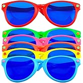 LEEMASING 6 Pcs Jumbo Plastic Sunglasses Funny Party Glasses For Birthday Party Halloween Cosplay Supplies