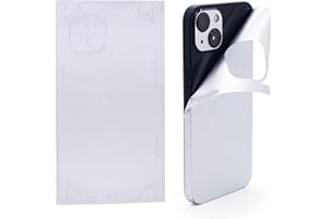 PPZ&WZH Silver Color Skin Sticker Compatible with iPhone 13 Pro Max, Full Wrapped, Super Thin, 2Pcs