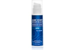 Ancient Minerals Magnesium Lotion Ultra with MSM Pure Genuine Zechstein Magnesium Lotion for Topical Application (5oz)