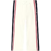Tommy Hilfiger Girls' Fleece Wide Leg Bottom Jogger Sweatpants with Drawstring & Functional Side Pockets