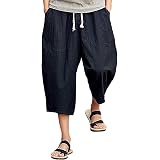 Casual Elastic Pant Calf-Length 