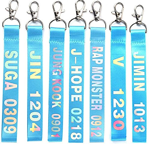 Buy BKpearl KPOP BTS Bangtan Boys Lanyard Key Chain for 4th Anniversary Commemorative Edition