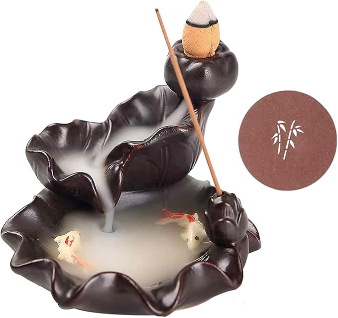 Amazon.com: AJAYCA Incense Holder, Incense Waterfall Burner, Backflow