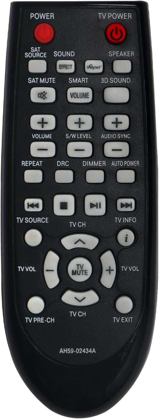 VINABTY Remote Control AH59-02434A, Samsung Soundbar Replacement, Compatible with HW-E450, HW-E550, HW-E551 & More