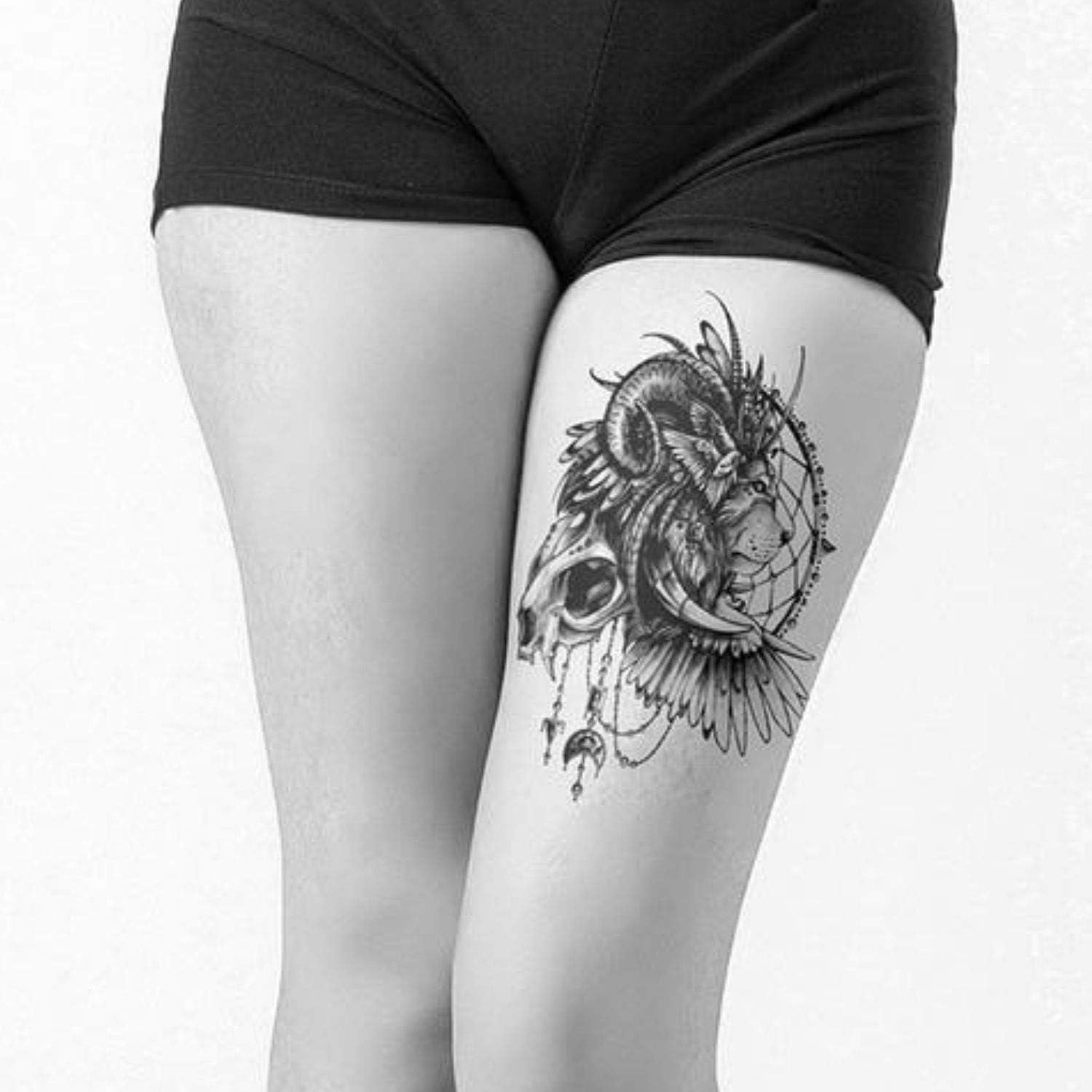 Tojan Lot De 4 Tatouages Pour Hommegrande Taille 21x15cm