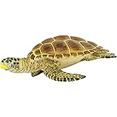 Safari Ltd. Loggerhead Turtle Figurine - Hand-Painted, Lifelike 3.75" Model Figure - Educational Toy for Boys, Girls &amp; Kids Ages 3+