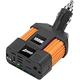 Ampeak 100W Car Power Inverter DC 12V to 110V AC Converter with 2.1A USB Car Adapter