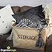 OrganizerLogic Storage Bins - 22” x 15” x 10” Toy Box - Extra Large Storage Basket for Organizing Laundry, Clothes, Blankets, Pillows, Kitchen, Baby, Kids Room, Toys Bin- Jute Storage Baskets