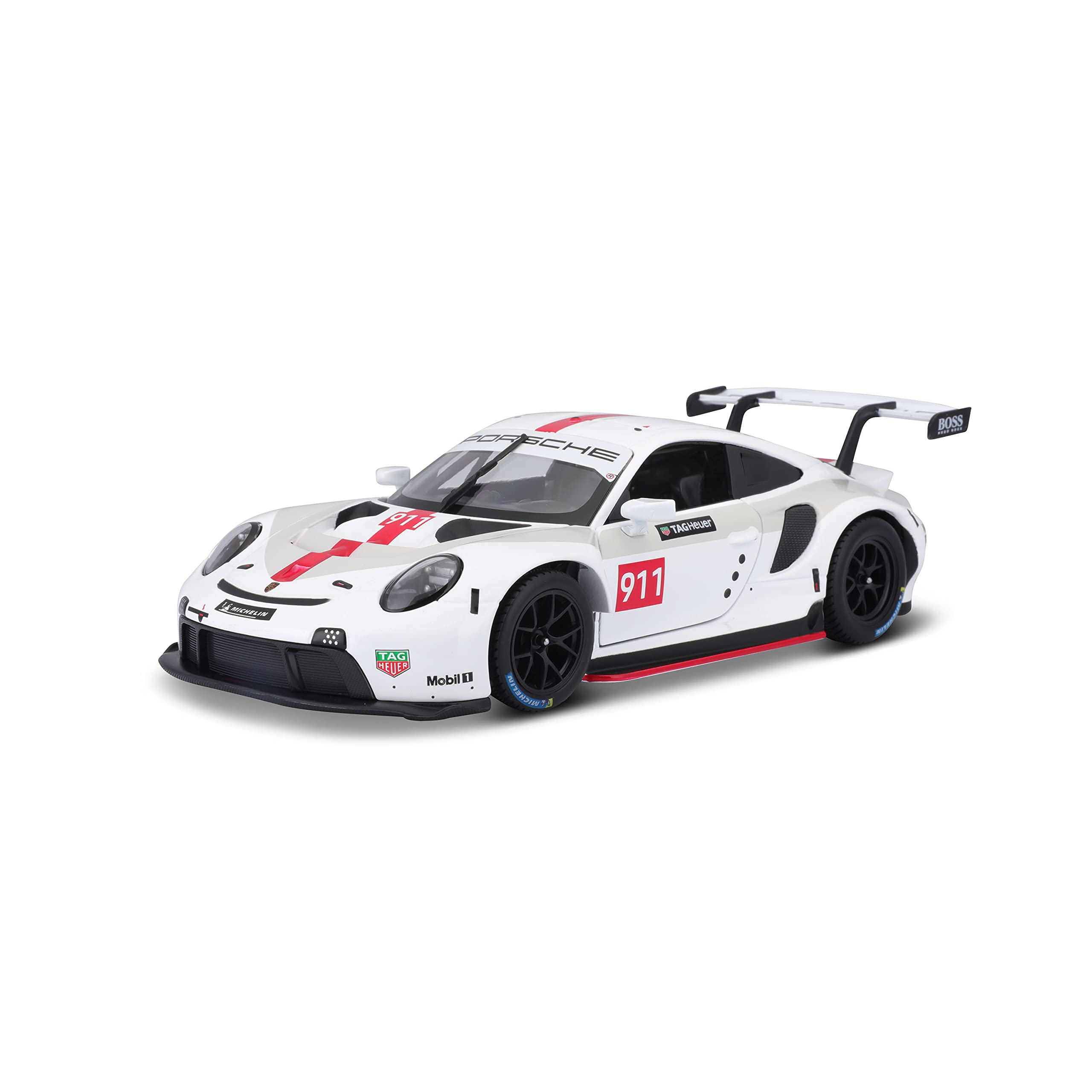 Bburago PORSCHE 911 RSR GT 1:24 Scale Die-Cast Collectible Car, Assorted Designs and Colours