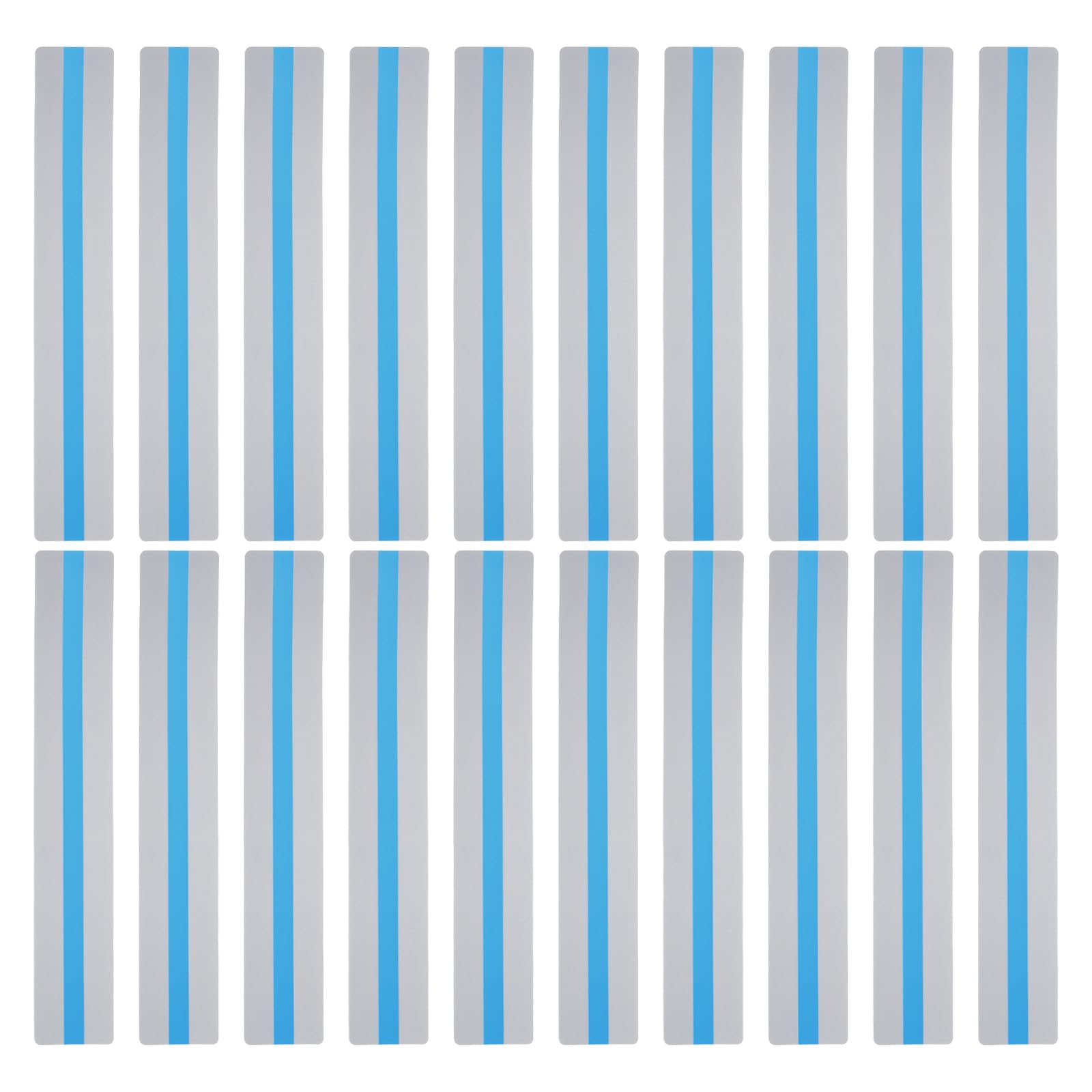 PATIKIL Guided Reading Strips, 20pcs Tracking Highlight Colored Overlay Bookmark Reduce Visual Stress Teacher Teaching Supply for Classroom, Blue 19x3.2cm