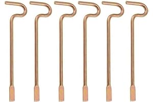 NON APPLICABLE Bedroom/Bathroom Door Steel Emergency Key Pins Compatible with Kwikset Interior Levers and Knobs (6), Gold Color