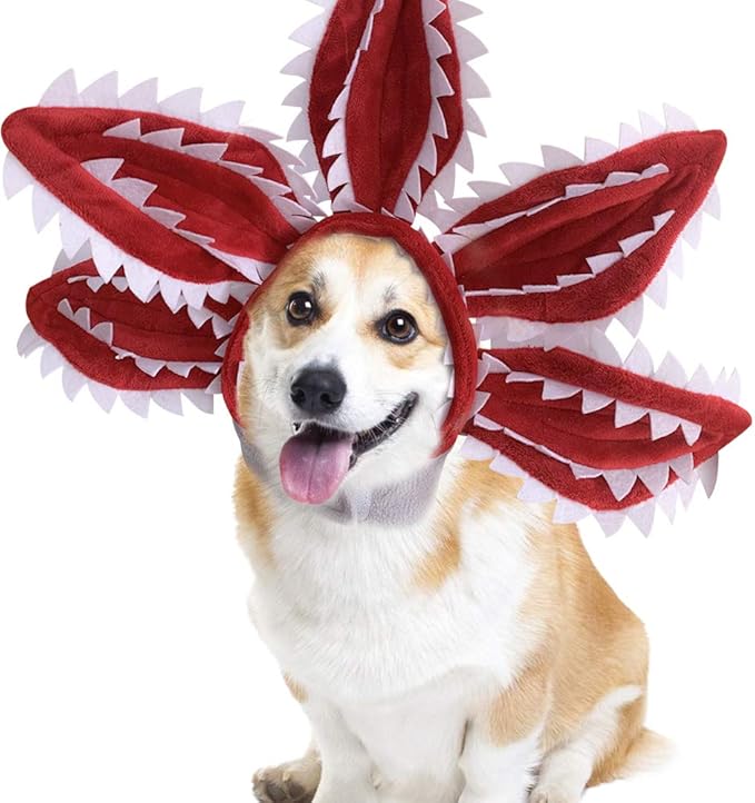 hunde demogorgon cosplay kostum haustiere katzen welpen fremden tv halloween dress up dekoration kopfbedeckung hals stirnband party requisiten fur weihnachten party geschenk rot kostume fur tiere spielzeug questpark com ua