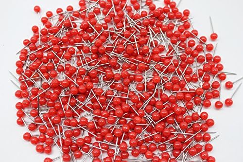 Giantstar Map Tacks Push Pins , Pack of 100 (Red)