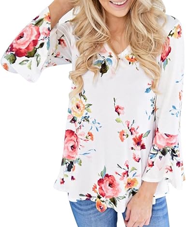 Women's plus size floral tops Clearance