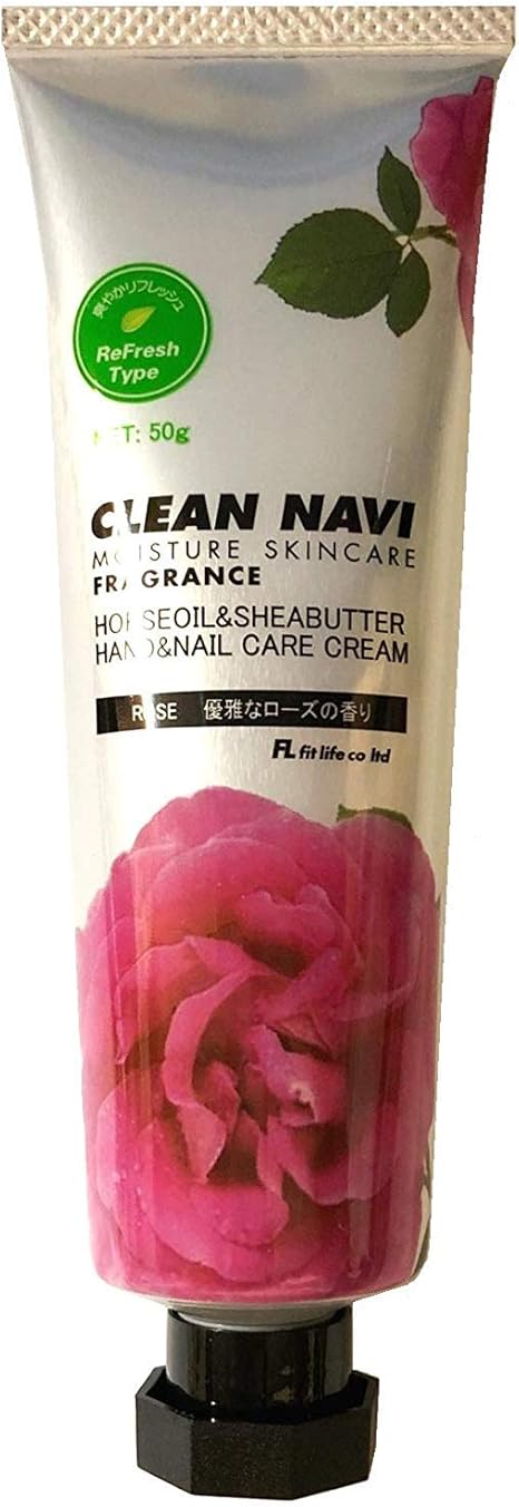 Amazon クリーンナビ ハンド ネイルケアクリーム ローズ 50ｇ クリーンナビ ビューティー 通販