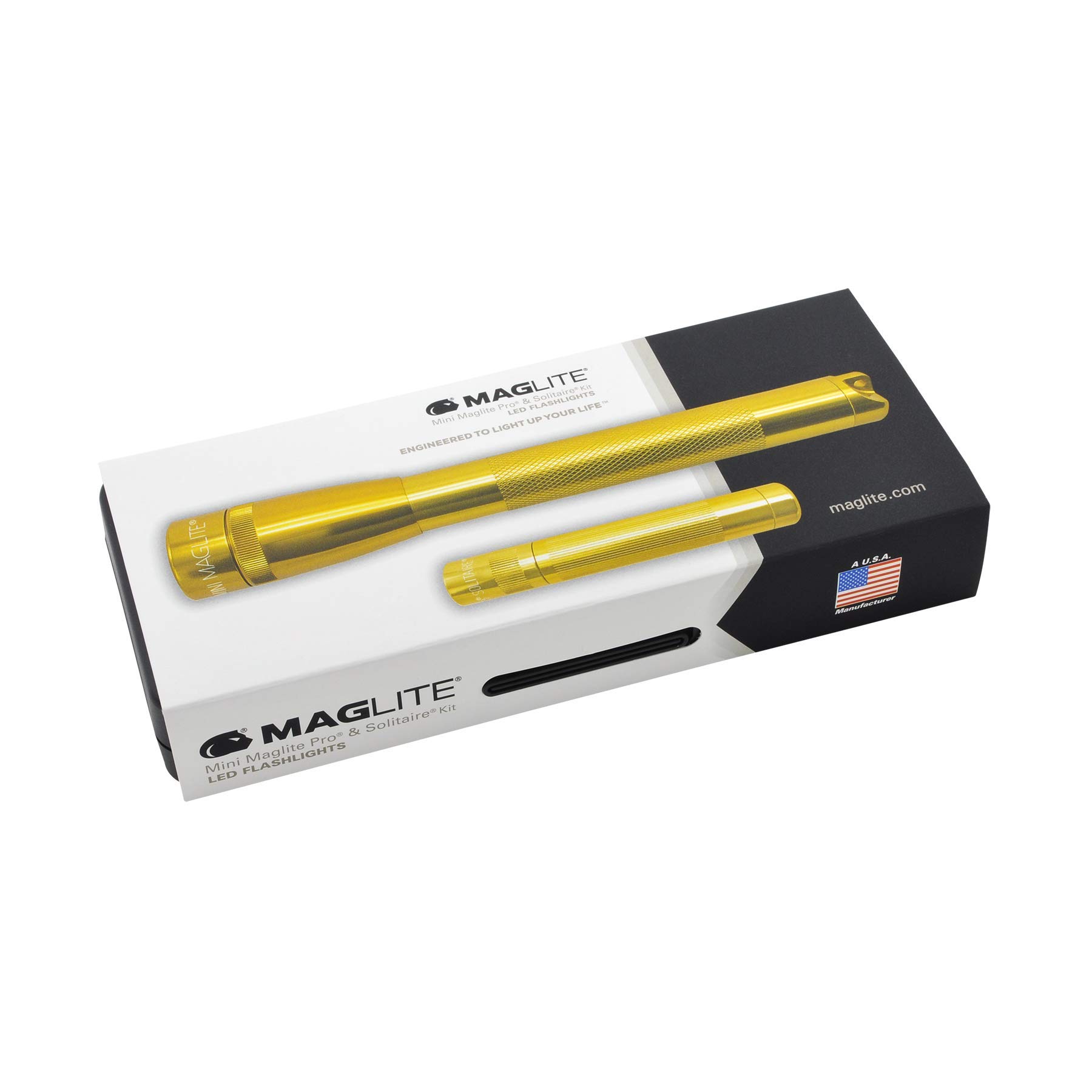 MagLite Mini Pro 2AA LED Flashlight and Solitaire AAA LED Flashlight - City Life Kit