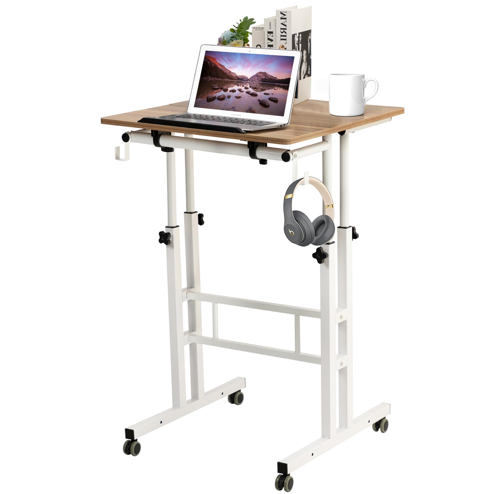 Mua SIDUCAL Mobile Standing Desk, Portable Stand Up Desk, Height ...