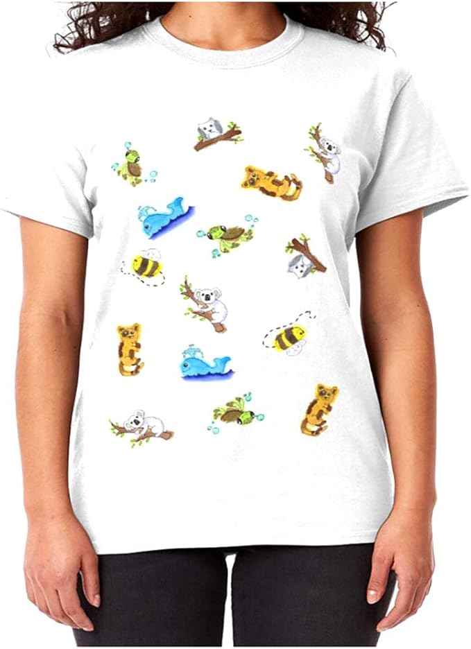 Watercolour Animals Classic Tshirt | Amazon.com