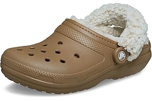 Crocs Unisex-Adult Classic Fleece Lined Clogs, Fuzzy Slippers for Women and Men