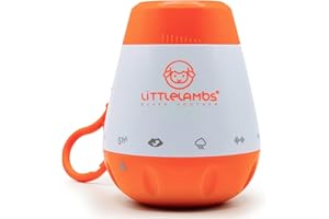 LITTLELAMBS Advanced Baby Shushing & White Noise Machine - 6 Soothing Sounds | Rechargeable | Baby Shower Registry | Baby Gift | Sleep Soother | Real Human Shush Sound | Susher | New Born Essentials | 0-5 yrs