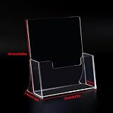 ROSSHINE A4 Leaflet Holder 2 Pack Crystal Clear Acrylic Brochure Holder view 2