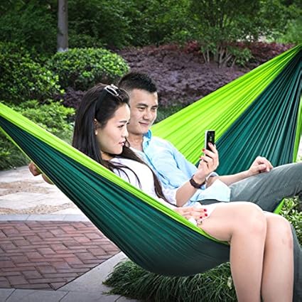Ultra-large 2 Person Parachute Cloth Hammock Double Garden Swing Nylon Survival Hamac Sleeping Hamaca Hamak Rede De Dormir Bed
