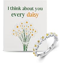 Amazon.com: COLORFUL BLING 1 Pcs Little Daisy Flower Ring - I ...