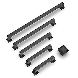 9BUILD 10 Pack 7.5 Inch Cabinet Handles Matte Black
