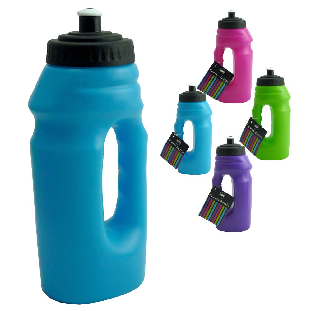 Rose Evans New Plastic Sports And GYM Water Bottle With Handle for easy use on the go - It holds 700 ml Fluid (Blue, Pack of 1 - Sports Bottle)