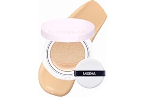 MISSHA Magic Cushion Foundation No.23 Natural Beige for light with neutral skin tone - Flawless Coverage, Dewy Finish, Easy Application for All Skin Types