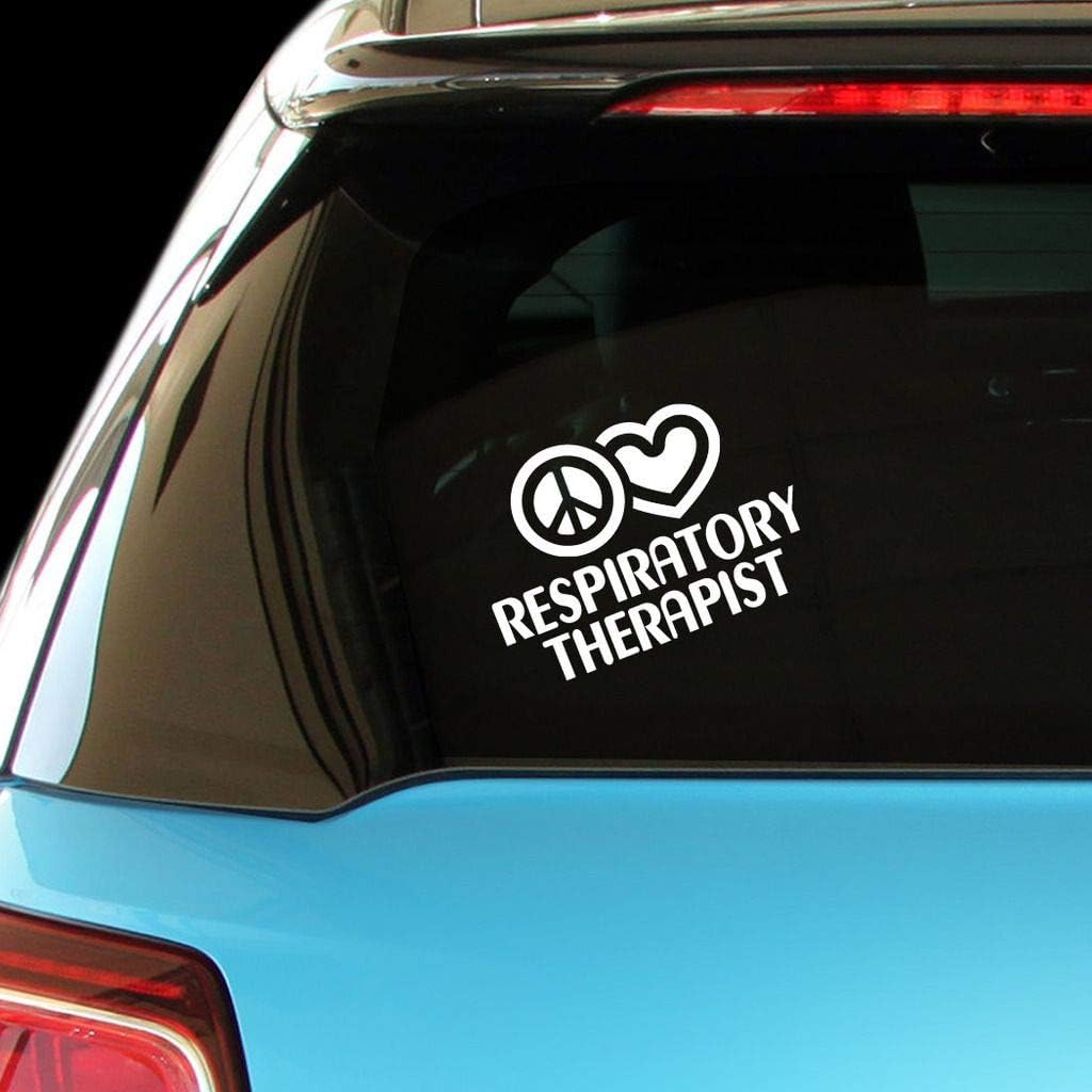 PressFans - Peace Love Respiratory Therapist Car Laptop Wall Sticker Decal