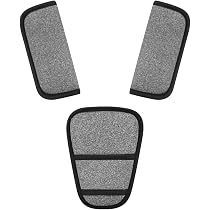 2 Coussinets Sangle Épaule Gris - Protection Ceinture Siège Auto Bébé