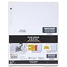 Five Star Filler Paper, Graph Ruled Paper, 100 Sheets/Pack, 11" x 8-1/2, Reinforced, Loose Leaf, White (17016)