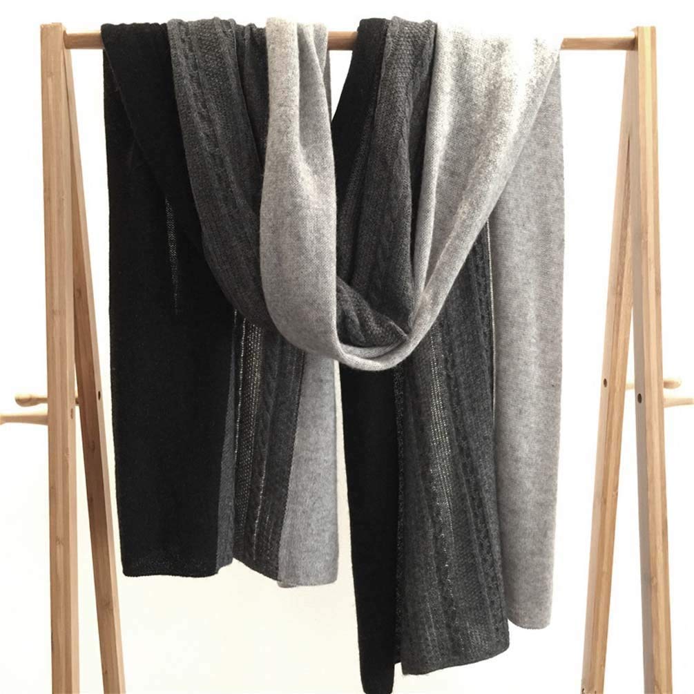 Ladies Gift Cashmere Scarf Fashion Warm Extra large Wool Wrap Shawl Winter Stole for Women(Grey)