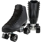 Riedell RW Wave Quad Roller Skates for Men and Women | Padded, Precision Fit and High-Rebound Wheels, Roller Skates, Adjustable Lace System, Durable Recreational Quad Skate