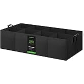 VIVOSUN 8-Grid 55 Gallon Plant Grow Bags, Large Fabric Raised Garden Bed with 400G Thickened Breathable Fabric, Reinforced Handles & 10 Pcs Plant Labels for Flowers, Vegetables, Fruits