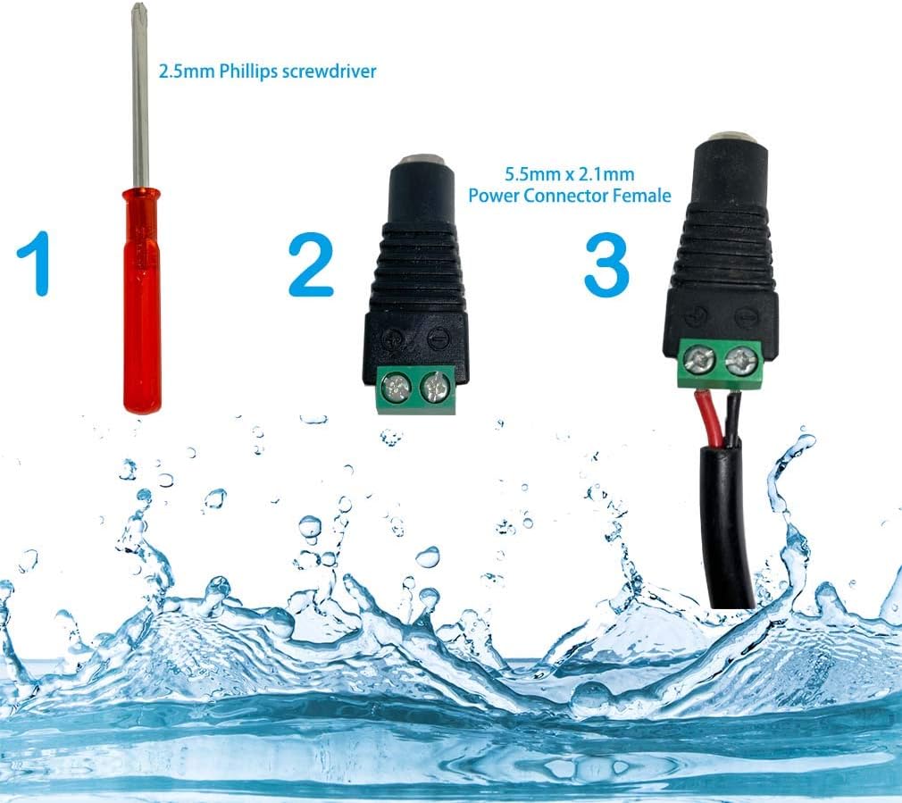VANSUNA 12V Water Pump Submersible Quiet Small Fountain Pump Suitable for Aquarium Fish Tanks, Aquaponics, Garden Fountain 200GPH 740L/H 0.59in 24W : Garden & Outdoor