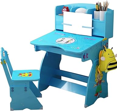 childs wooden desk and chair