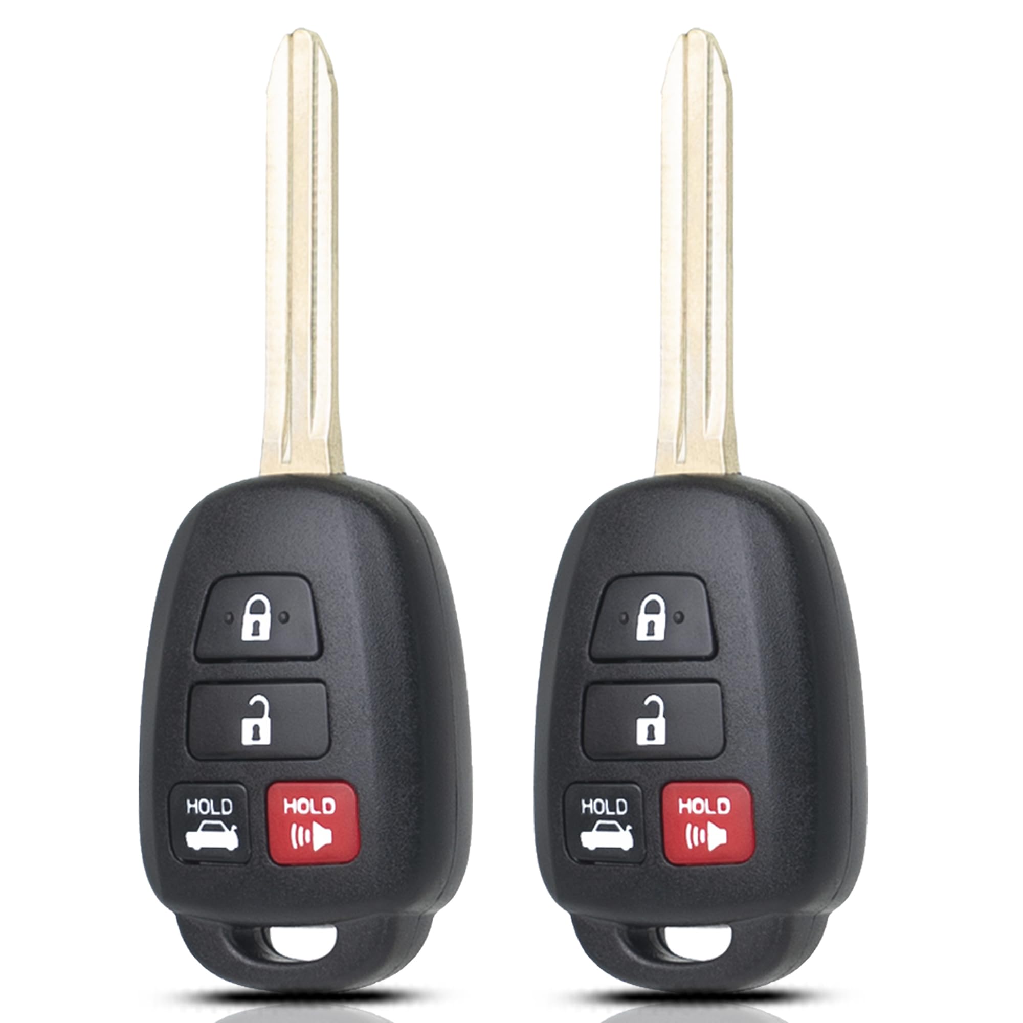Photo 1 of SUPALAND Key Fob Replacement fits for 2014-2017 Toyota Camry / 2014-2019 Corolla / 2016-2018 Tacoma Car Keyless Entry Remote Control Key with H Chip, HYQ12BDM HYQ12BEL, 4 Buttons (Set of 2)