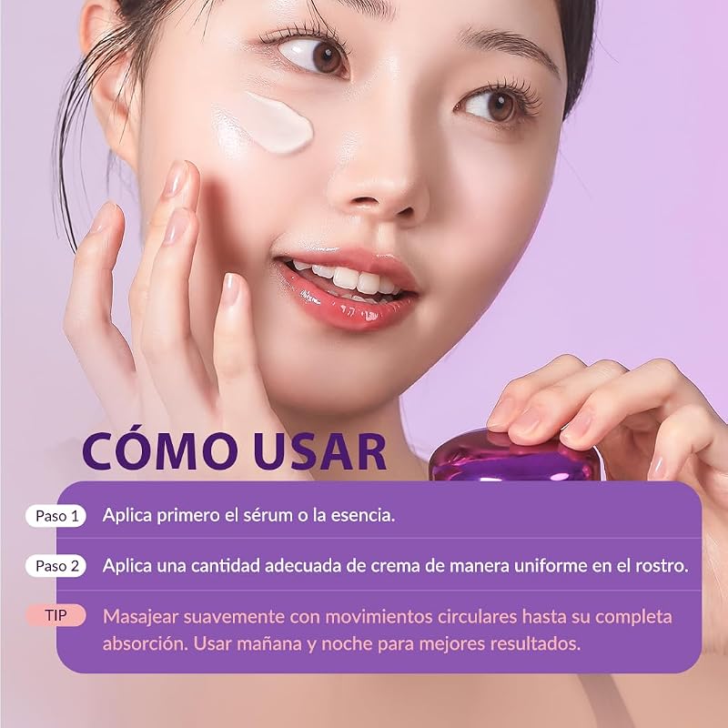 [Mizon] Crema Enriquecida con Colágeno Marino (50ml) Skincare coreano, 54% de colágeno marino, cuidado intensivo antienvejecimiento y líneas finas (Collagen Power Firming Enriched Cream)